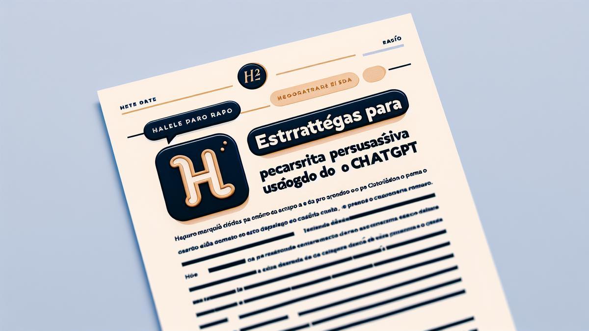 Estratégias para Escrita Persuasiva Usando o ChatGPT